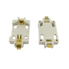 10 pcs CR2032 CR2025 CR2016 SMD PCB Mount 2 Pin Cell Battery Socket Holder Case