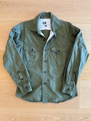 Engineered Garments Trail Shirt Olive Green Size Small