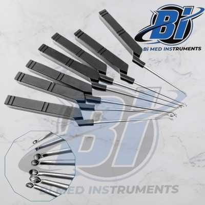 Bone Spinal Curette Microdisectomy Set of 7 Pcs Orthopedic Instruments