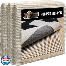 GORILLA GRIP Extra Strong Rug Pad Gripper, Grips Keep Area Rugs Safe and in P