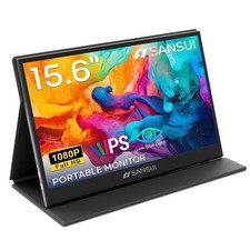 Sansui Portable Monitor 15.6 Inch Fhd 1080P Travel Monitor For Laptop Usb C