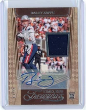 2022 Chronicles Bailey Zappe #TT-BAZ Timeless Treasures RC Auto / Mem. 13/99