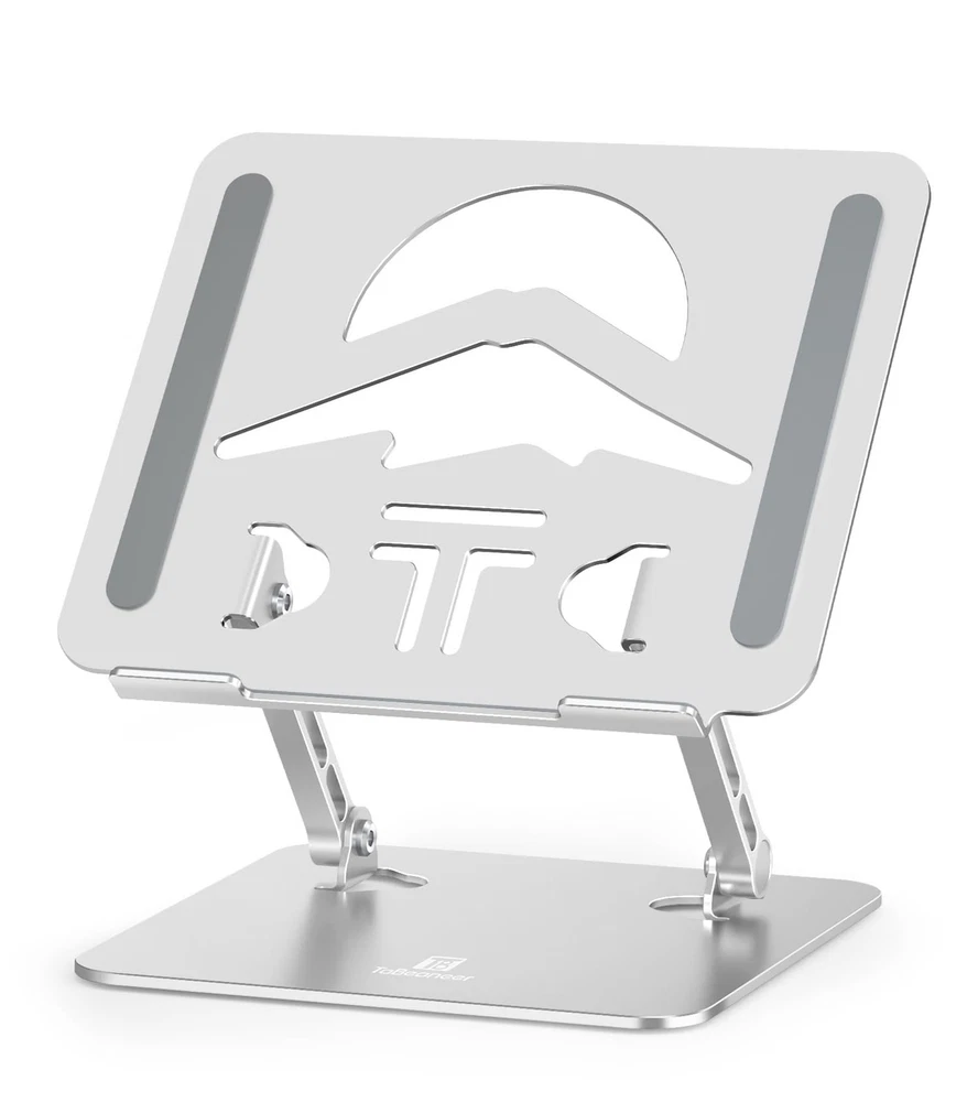 Laptop Stand Adjustable Laptop Holder for Desk, Foldable Laptop Riser Portabl...