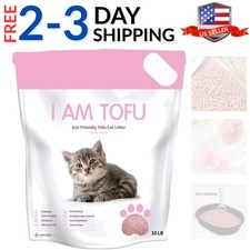 I AM TOFU - Tofu Cat Litter, Natural Flushable, No Dust Extra Clumping Pellet...