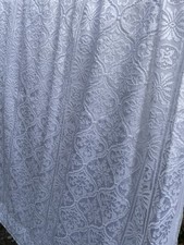 Vintage Lace Overlay Single Curtain Polyester Washable UK W56” D70” (B39