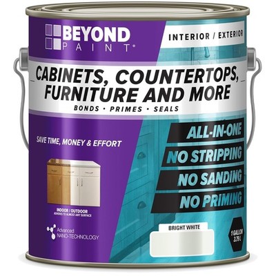Bright White Cabinet Refinishing Paint - Easy Application