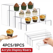 Nesting Plinths Acrylic Retail Riser Counter Exhibition Display Stand Shelves