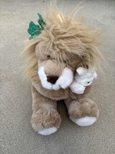 Vintage 1994 16" Lion and the Lamb Stuffed Animal Plush Commonwealth Christmas