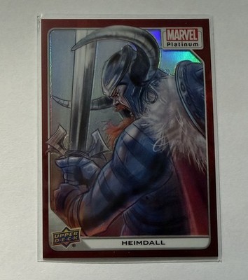 2023 Upper Deck Marvel Platinum Heimdall Red Rainbow *SEE BIO FOR SHIPPING*