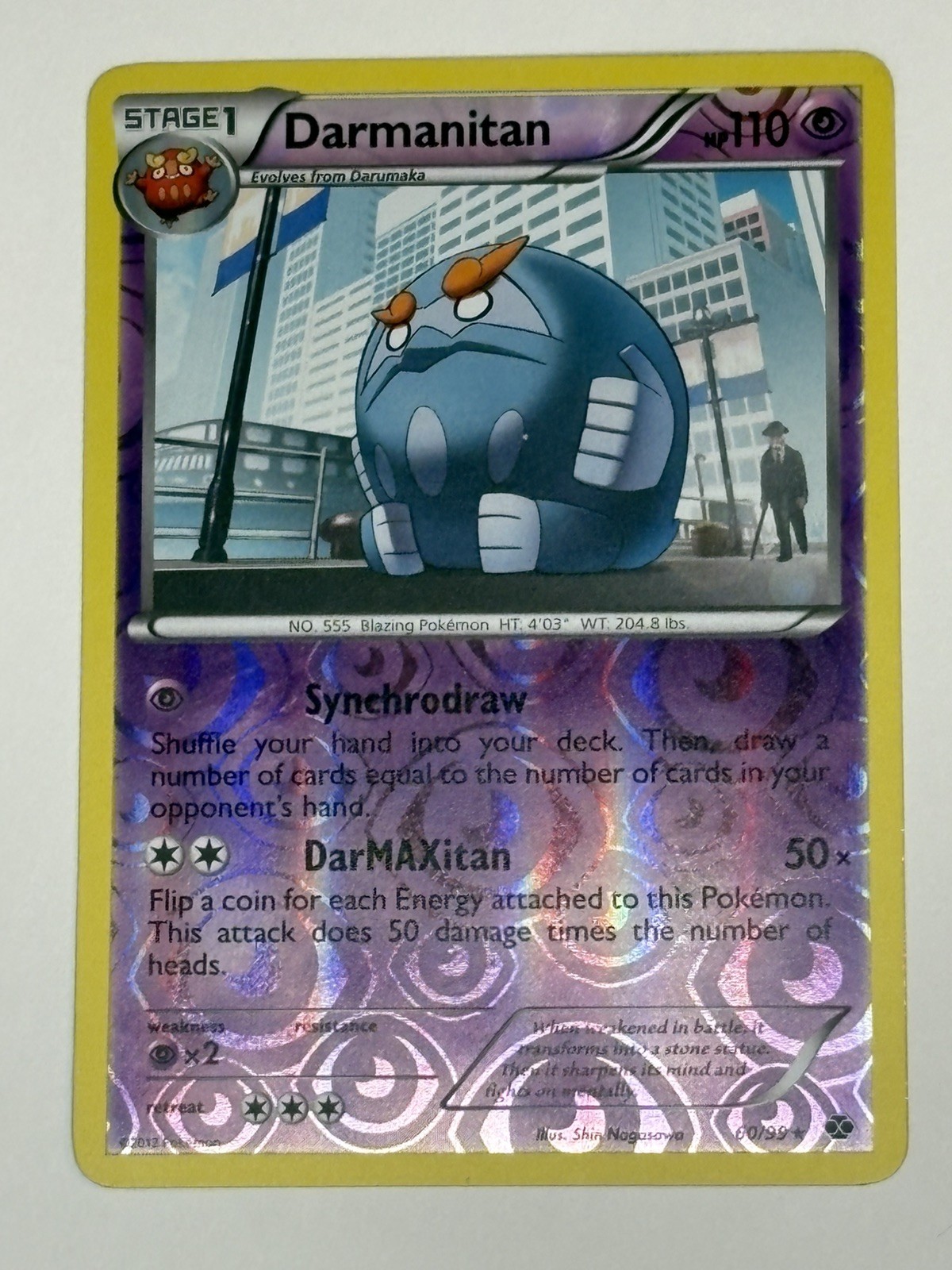 Darmanitan 60/99 Rare Next Destinies Pokemon Reverse Holo Near Mint