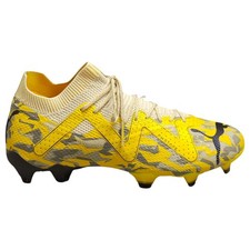 Puma Future Ultimate FG AG Soccer Cleats Mens US 7.5 Yellow Lace Up 107355-04