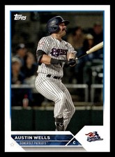 Austin Wells 2023 Topps Pro Debut #PD-10 Somerset Patriots YANKEES ROOKIE