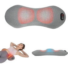 3 in 1 Lumbar Support Pillow, Electric Lower Back Massager for Pain Relief De...