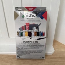 Testors Multi-Surface Enamel Paint Set brushes Models colors See Description
