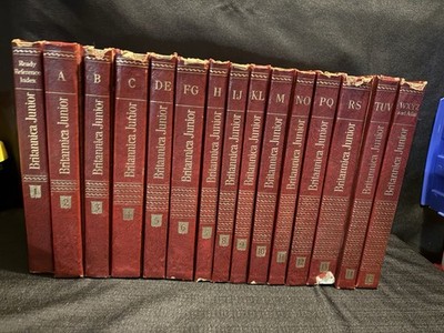 Vintage Encyclopedia Britannica Junior 15 Volume Set 1960 Edition