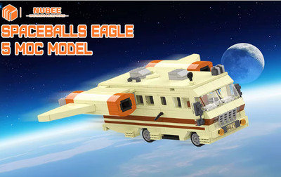 SPACEBALLS Blocks Set Eagle 5 Set SPACEBALLS Building Blocks Set Spaceballs RV