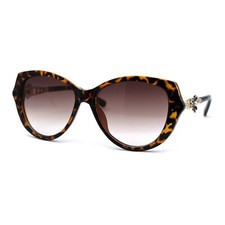 Womens Pearl Flower Petal Hinge Designer Fashion Sunglasses