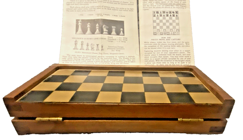 Vintage 1960’s William F. Drueke Little Jewel Magnetic Travel Chess Set Complete - Picture 6 of 10