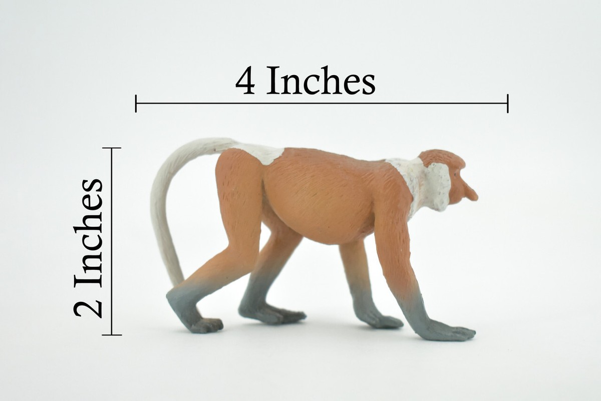 Monkey, Proboscis, Long Nosed, Realistic, Figure, Toy, Gift, 4