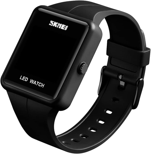 Large Face LED Digital Watch Date Time 3Bar Waterproof Wristwatch Men Women Spor - Picture 3 of 8