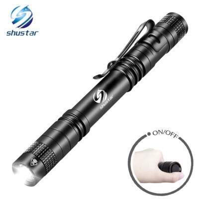 Flashlight Pen Light Mini or big Portable LED   1 Switch Mode led