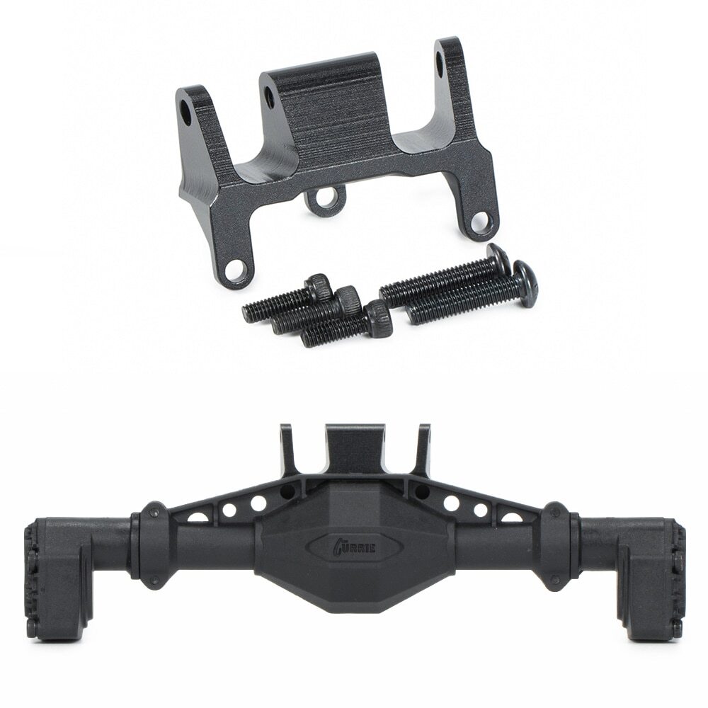 CNC Aluminum Alloy Link Riser Rear Axle for 1/18 RC Crawler Capra