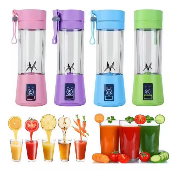 Mixer USB Portatile 380ml - Frullatore Ricaricabile 6 Lame Inox