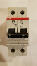 ABB Circuit Breaker, S 262-B 16 GH S262 0001 R0165, 16A, B Curve (New Old Stock)