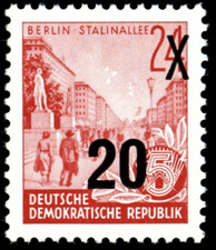 DDR #Mi439bIIgXI MNH 1954 5-Year Plan Stalin Boulevard [223A]