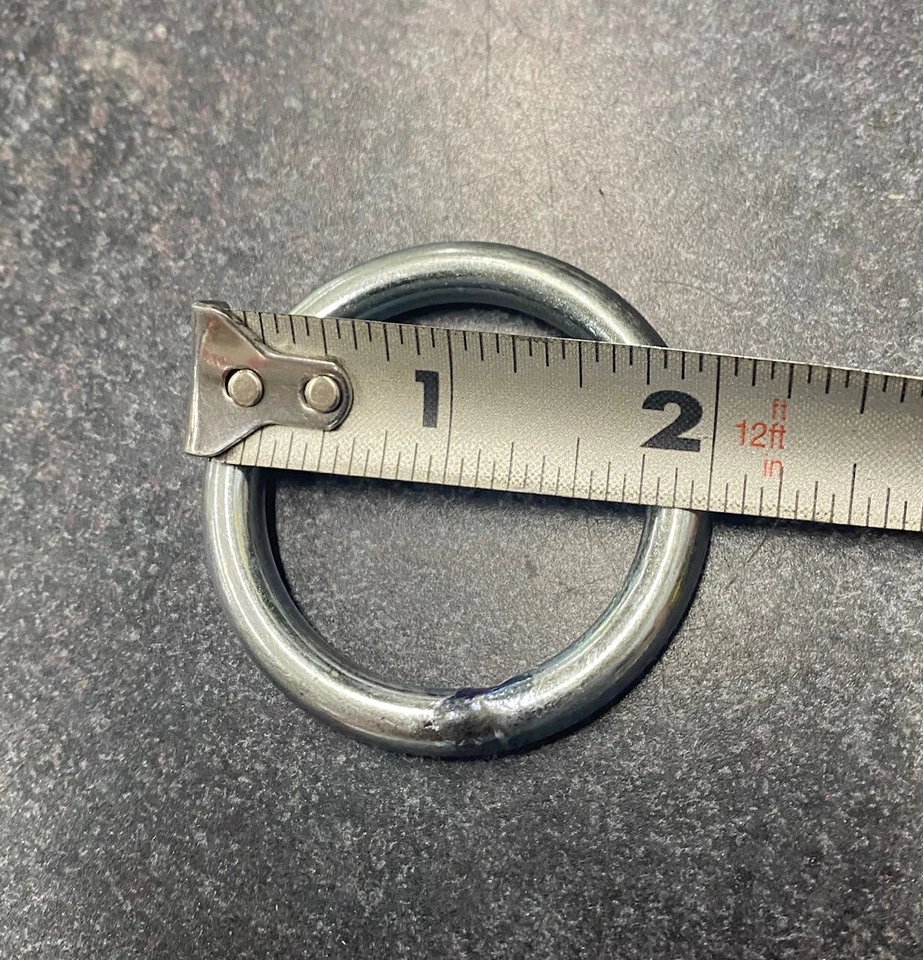 Lote 10 juntas tóricas metálicas soldadas niquelado ACERO - 2" OD y 1,5" id Foto 2 de 3