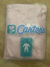 Vintage Carters Girl Toddler Footed Pajamas Pink Size 4yr New Made In USA