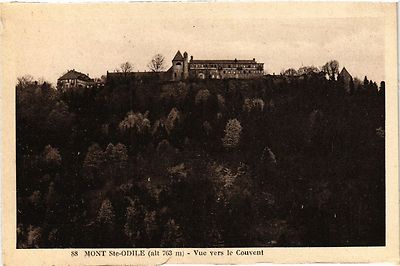 Old postcard Mont Ste-ODILE view towards the convent (429587)