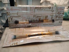 Lot of 2 Belle Beauty by Kim Gravel Dual-Ended Eyeshadow Brush ~ New in Package