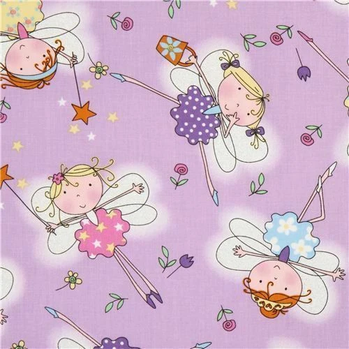 Handarbeitsstoffe aus Baumwolle für Kinder mit Märchen und Fantasy-Thema