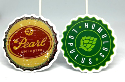 vintage-style crown sticker cap Humulus Lupulus Pearl Rare collection