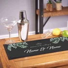 Custom Wedding Day Bar Mat Personalised Table Decoration Wedding Welcome Mat