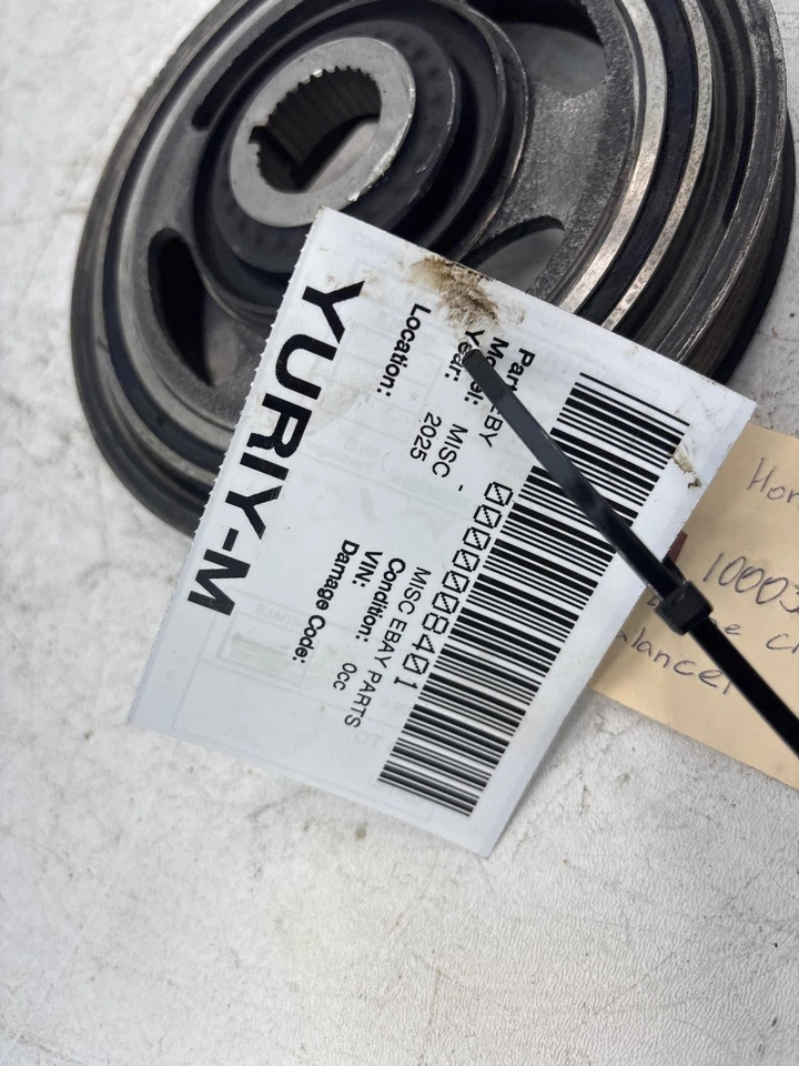 Polea de correa equilibradora armónica del cigüeñal del motor Acura MDX 2014-2020 OEM Foto 3 de 4