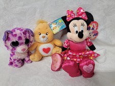 Disney Happy Valentines Minnie Mouse Ty Glamour 10"Plush Soft Toy Stuffed Animal