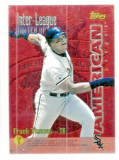 1996 Topps Finest Inter League Matchup Thomas/Sosa #IL5 wo/protector