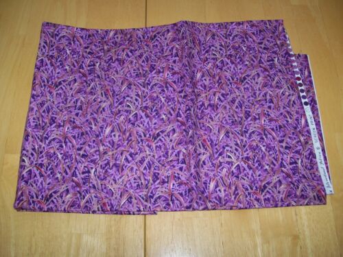 New Hoffman Fabrics Purple Blooming Beauties Cotton Material 1 Yard Quilting - Picture 3 of 7