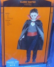 Classic Vampire Size 7-8 New Medium child Costume