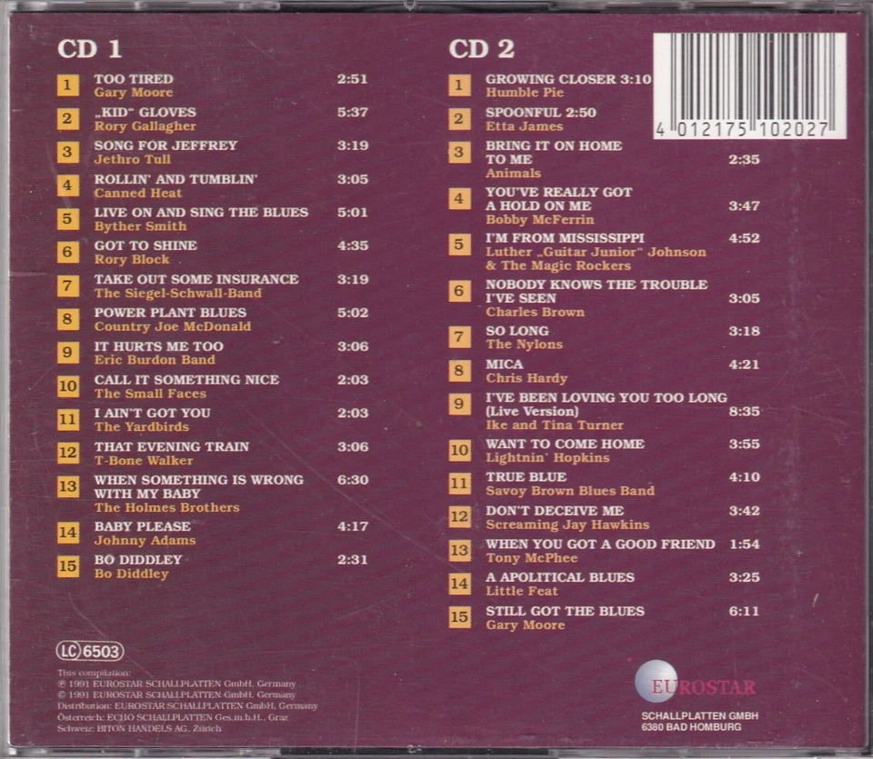 Back to the Blues Vol. 2  - 2 CD's - feat. Rory Gallagher - Bild 2 von 2