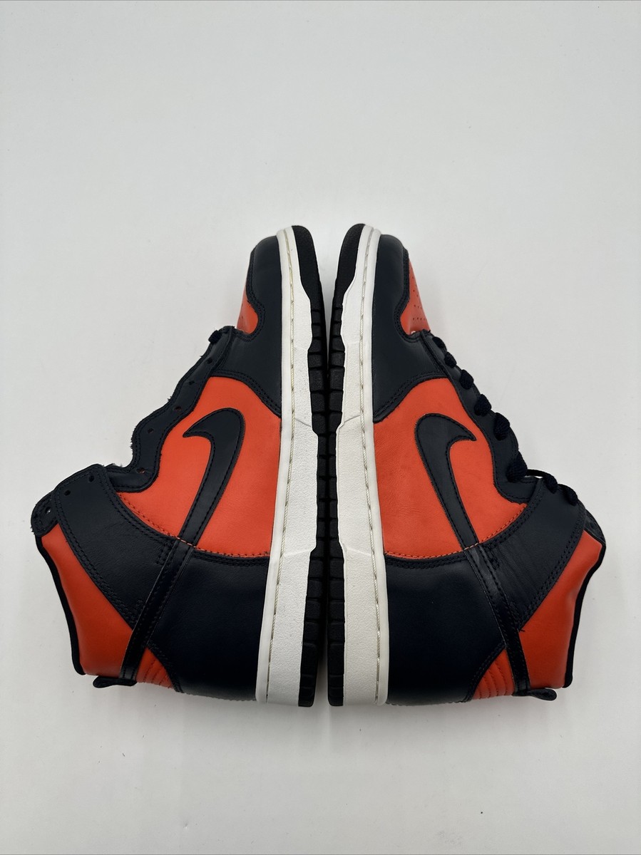 Nike Dunk High Orange Obsidian 1999 Size 9 Brand New 630335-841 | eBay