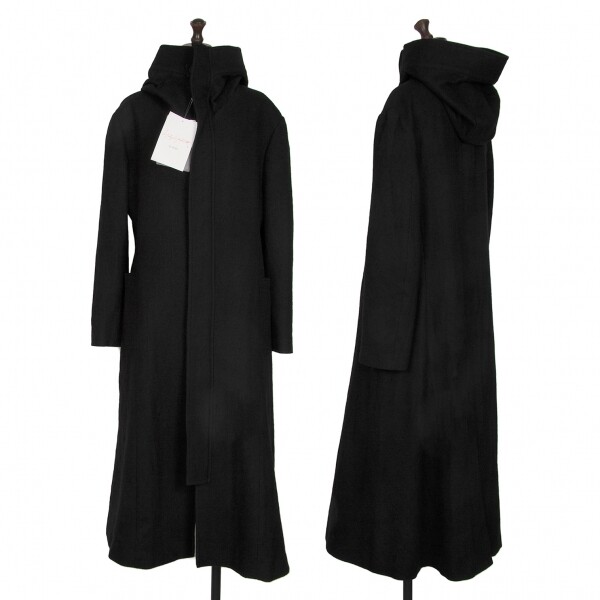 Yohji Yamamoto NOIR Wool Hooded Long Coat Size 2(K-130262 Yohji Yamamoto NOIR Wool Hooded Long Coat Size 2(K-130262