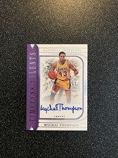 Mychal Thompson 2022 National Treasures Timeless Talents Auto 39/49