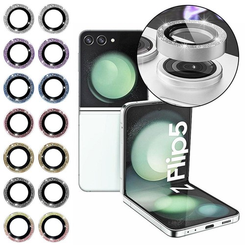 for Samsung Galaxy Z Flip5 Glitter Metal Glass Camera Lens Protector Cap US - Photo 2 sur 23
