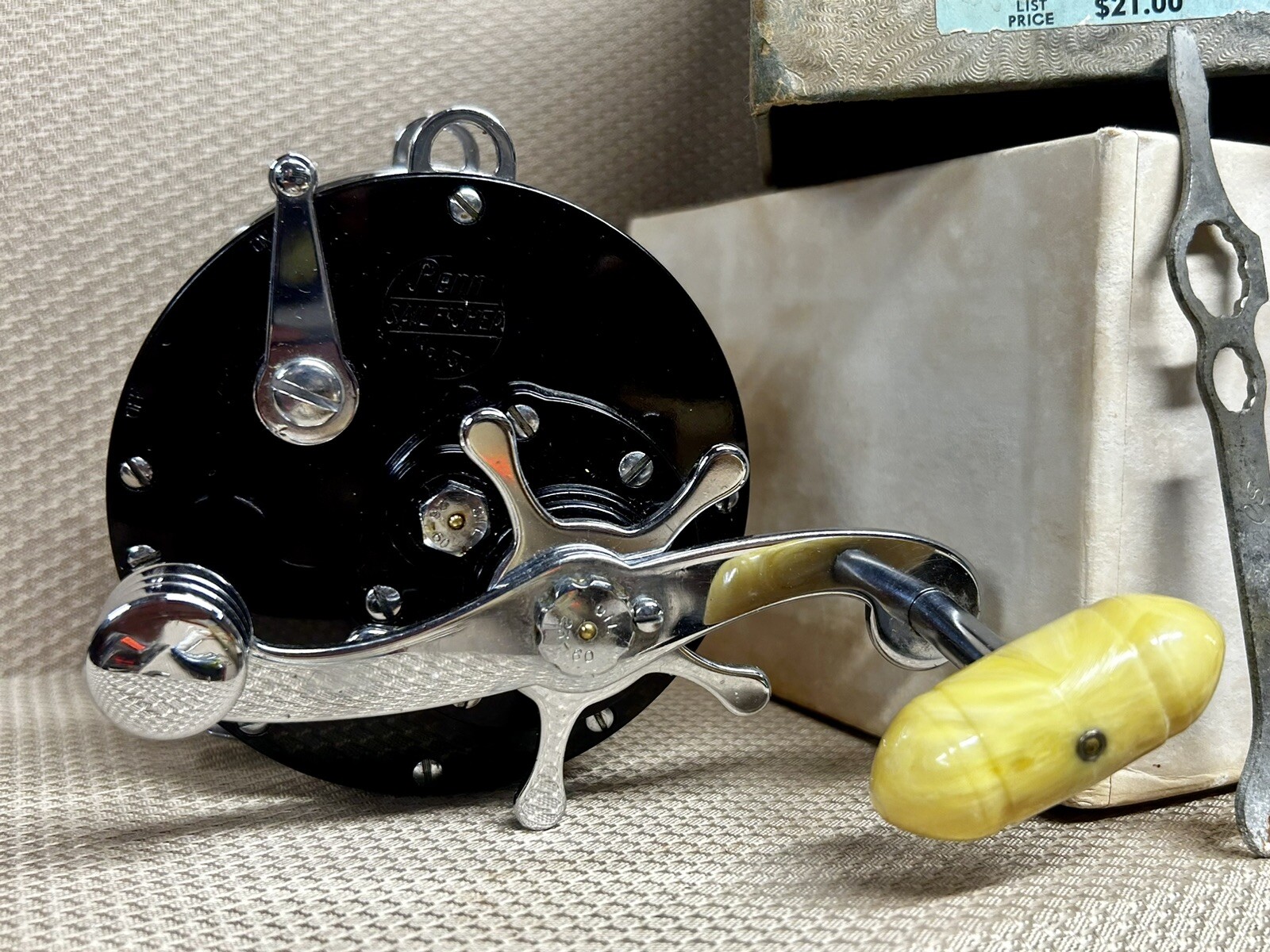 Vintage Penn SailFisher 130 Fishing Reel W/box eBay