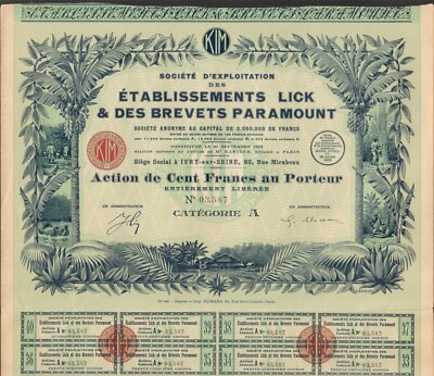 DEKO => Ets LICK & PATENTS PARAMOUNT) (I)