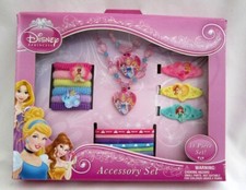 Princess 14pc Hair Accessory 3 snapclips,6 elastics,3 Terries,1Necklace Bracelet