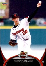 2015 Rochester Red Wings Choice 16 Tommy Milone Santa Clarita California CA Card